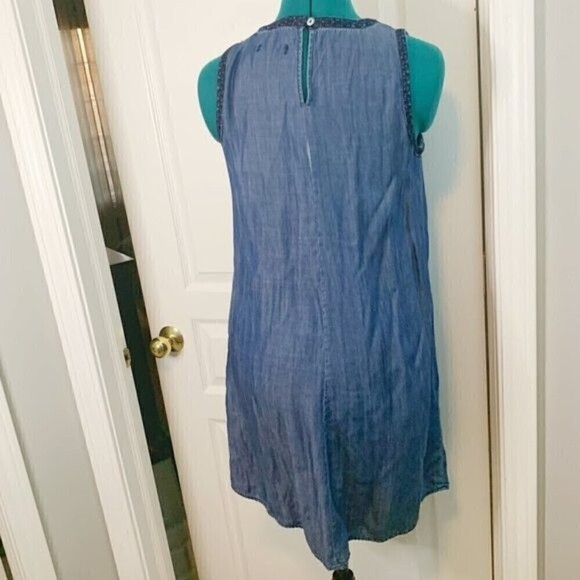 Max Jeans Bohemian Tencil Embroidered Sleeveless Casual Summer Lightweight Dress - Picture 8 of 11